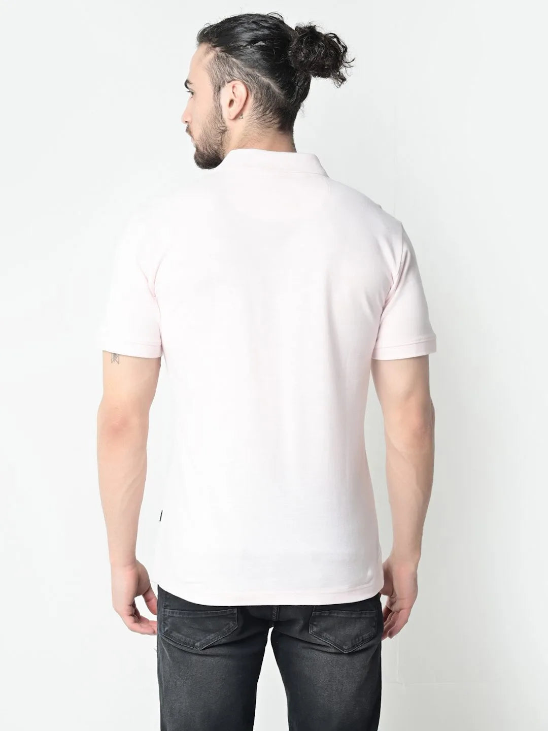 Flawless Men Organic Aesthetic Pink Polo T-Shirt