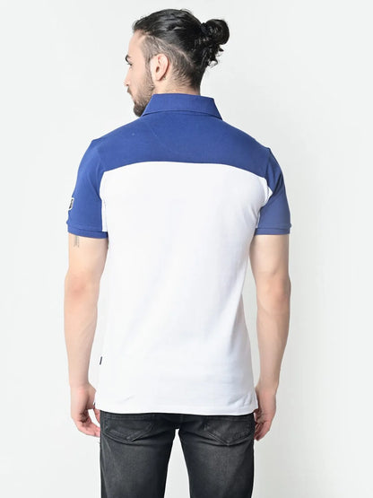 Flawless Men Supreme White Organic Polo T-Shirt Being Flawless
