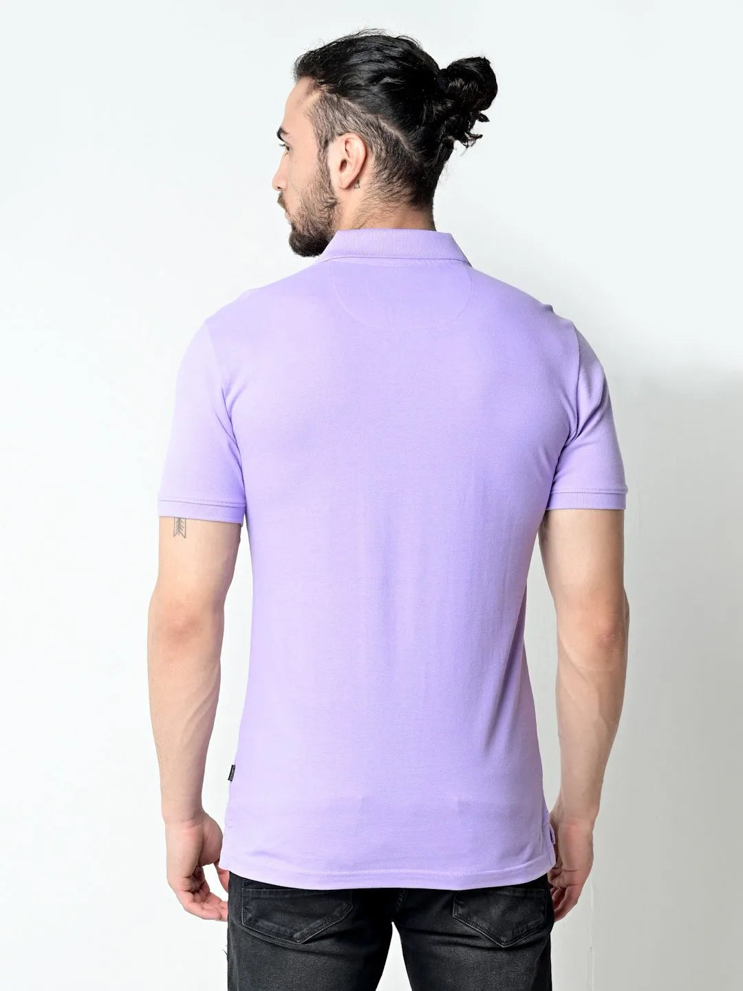 Flawless Men Mauvy Mauve Organic Polo T-Shirt Being Flawless