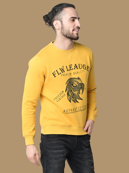 Flawless Men's Supreme Mustard Sweatshirt Being Flawless