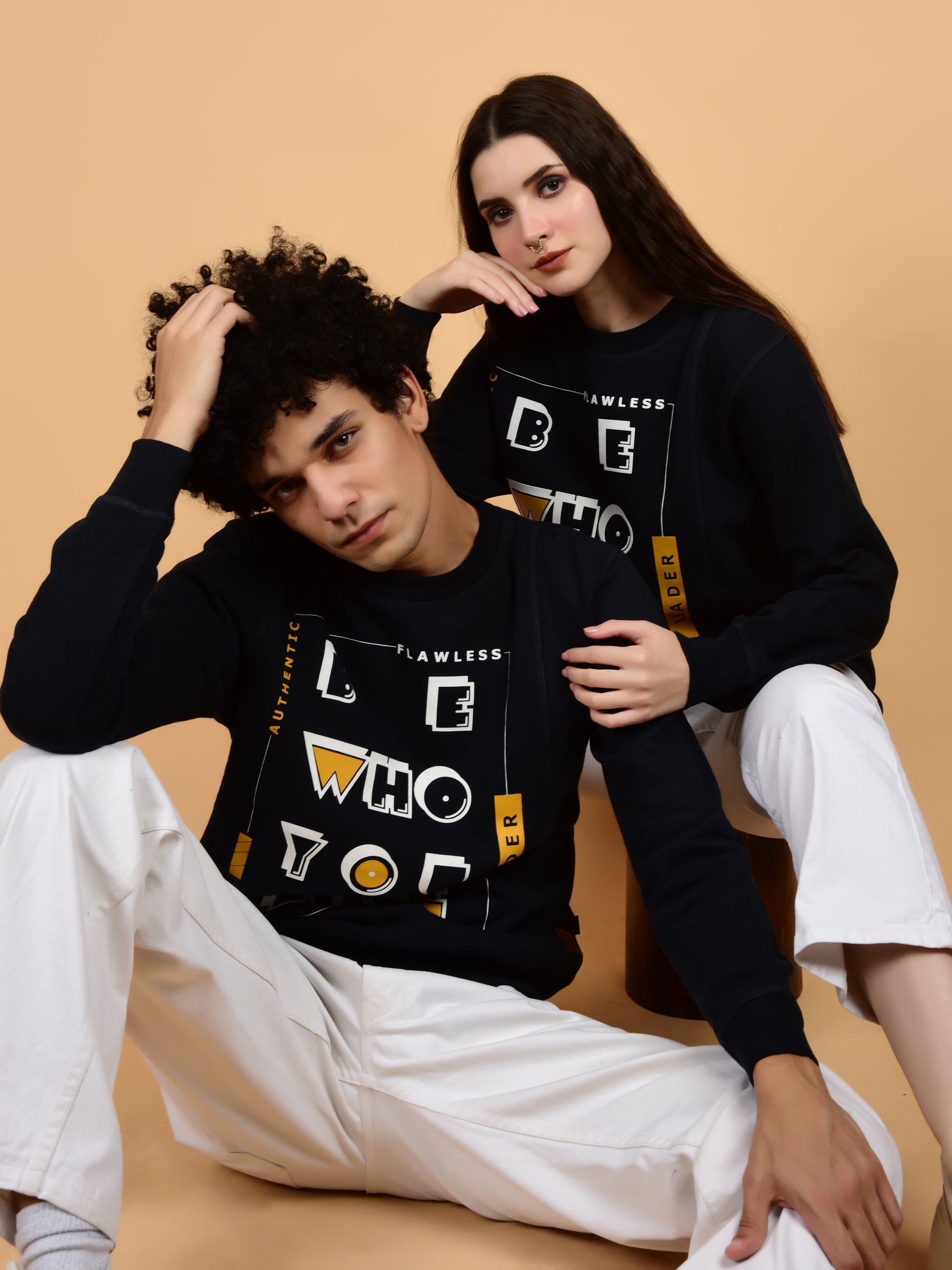Flawless Unisex Typography Swag Sweatshirt Being Flawless