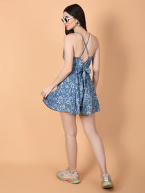 Flawless Black Beach Mini Playsuit  Women | LUNA BLACK