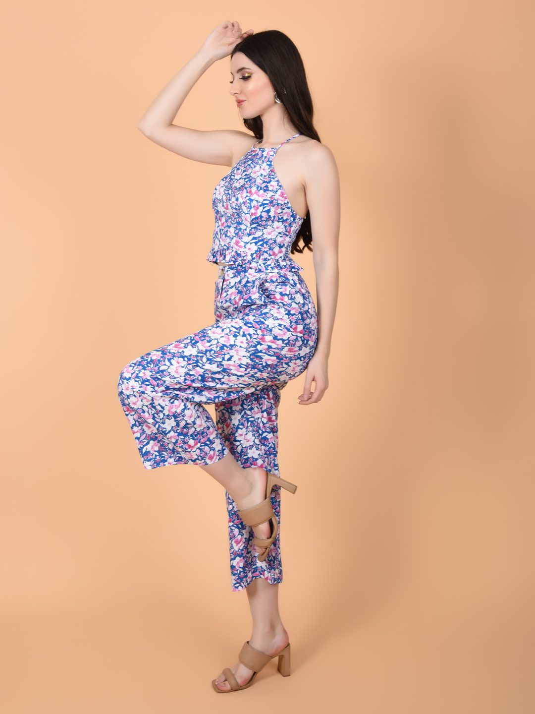 Flawless Blue Floral Women Co-Ord Set | HAILY
