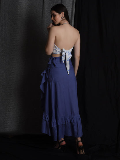 Flawless Women's Lavender Wrap Around Tie Knot Skirt - Stylish and Versatile Fashion