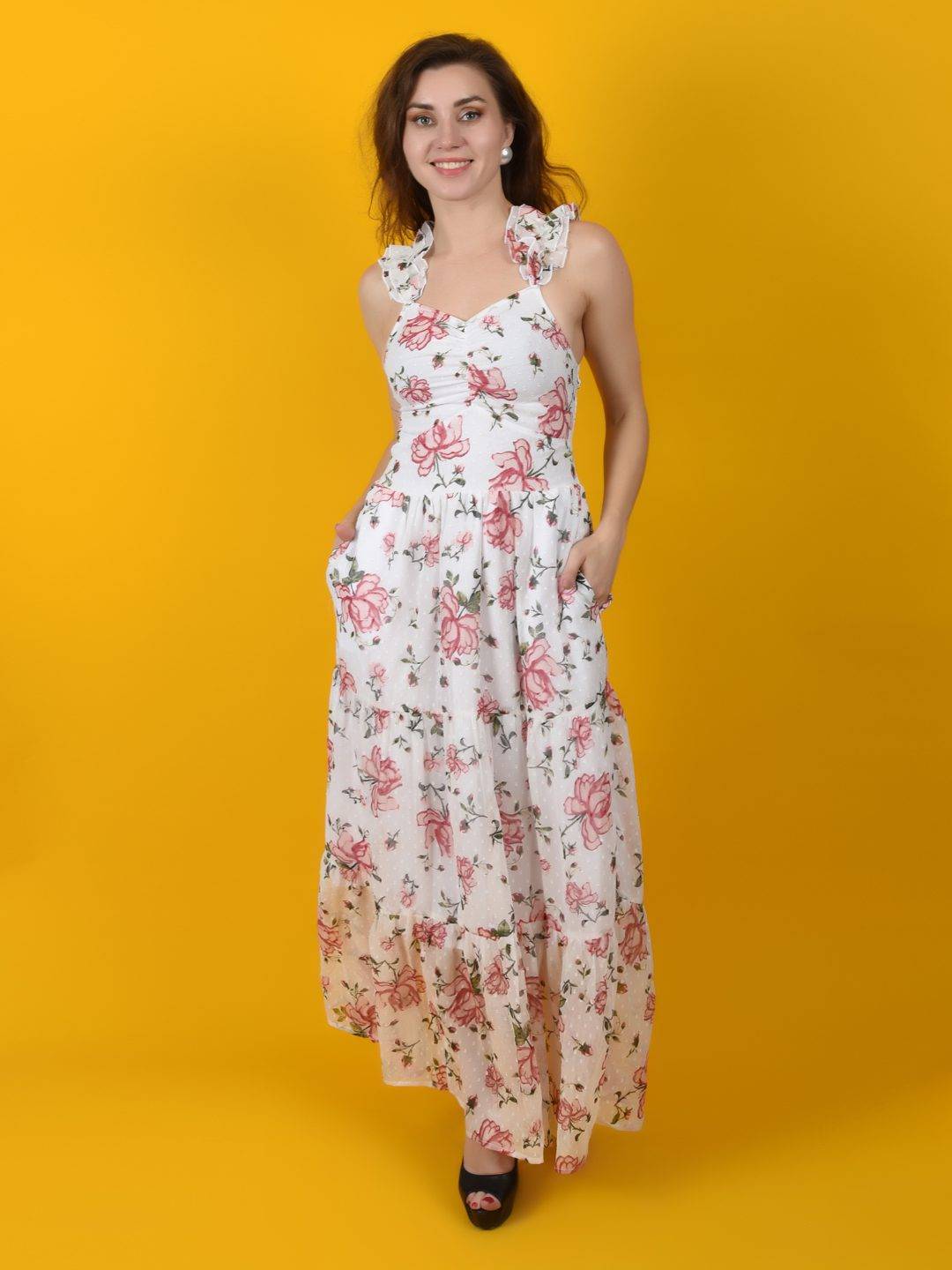 Flawless Women Floral Print Beach Maxi Dresses | BLOSSOM Being Flawless