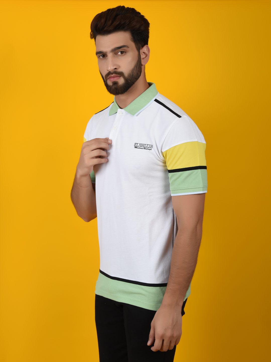 Flawless Men Multicolor Polo T-Shirt | HERCULES Being Flawless