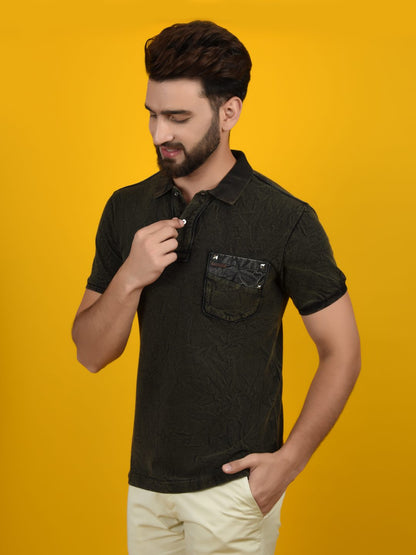 Flawless Forest Green Men Polo T-Shirt | FORESTNIGHT