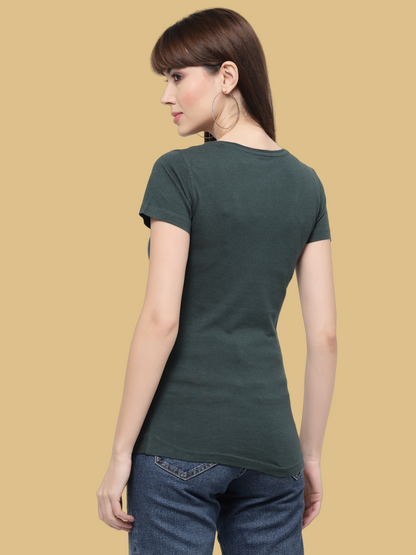 Flawless Women Green Solid Top Being Flawless