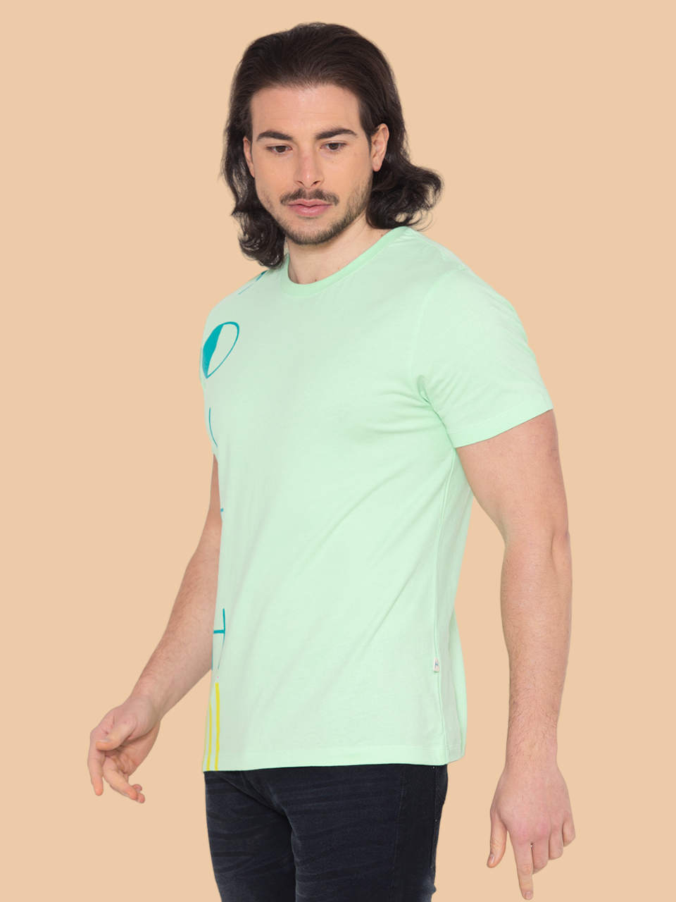 Flawless Men Cotton Green T-Shirt Being Flawless