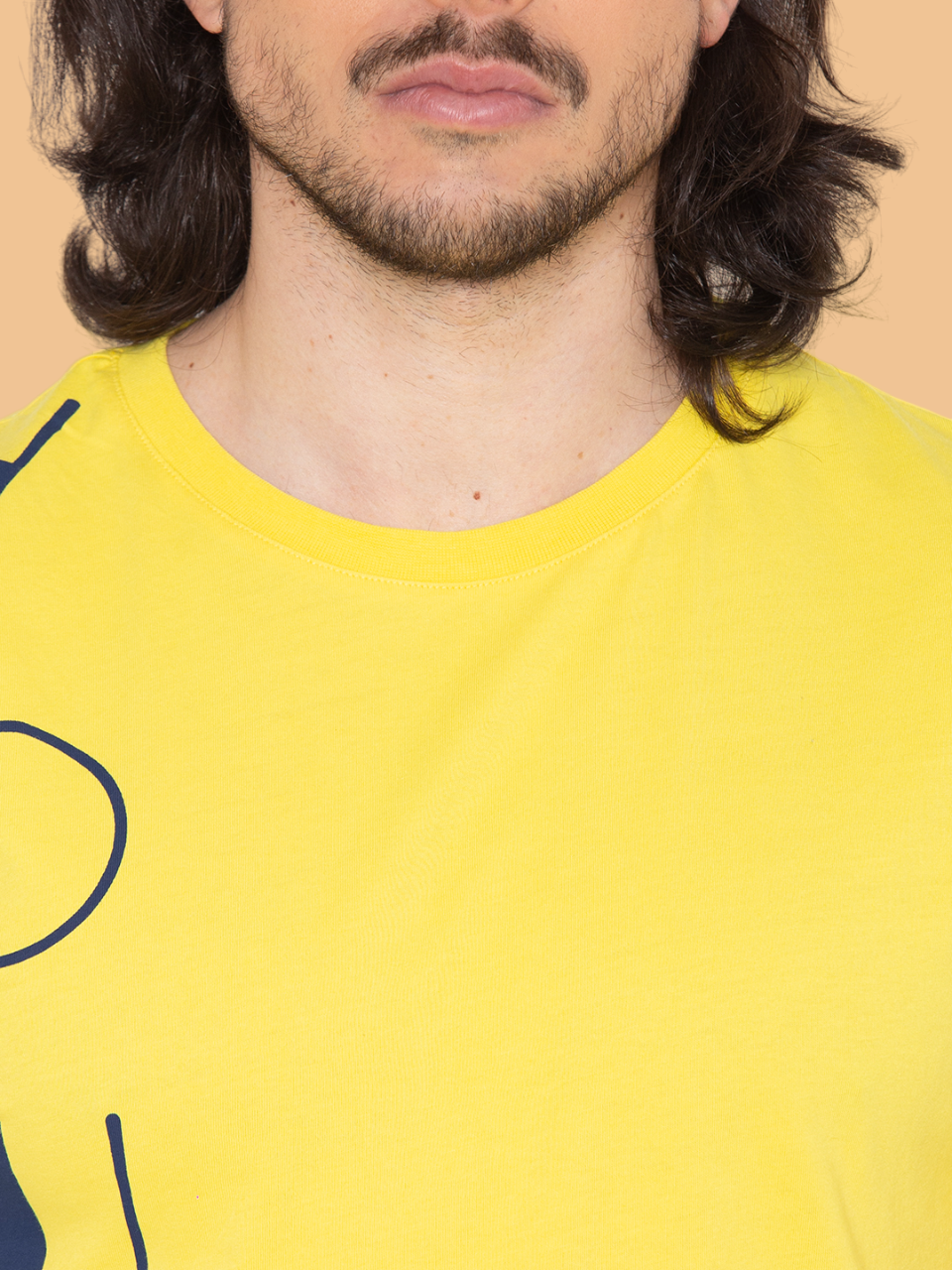 Flawless Men Cotton Yellow T-Shirt Being Flawless