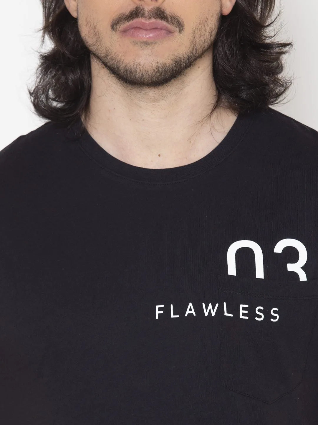 Graphic Black Men T-shirt Being Flawless