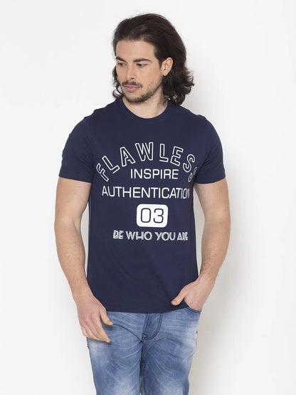 Flawless Men's Authentication Cotton T-shirt