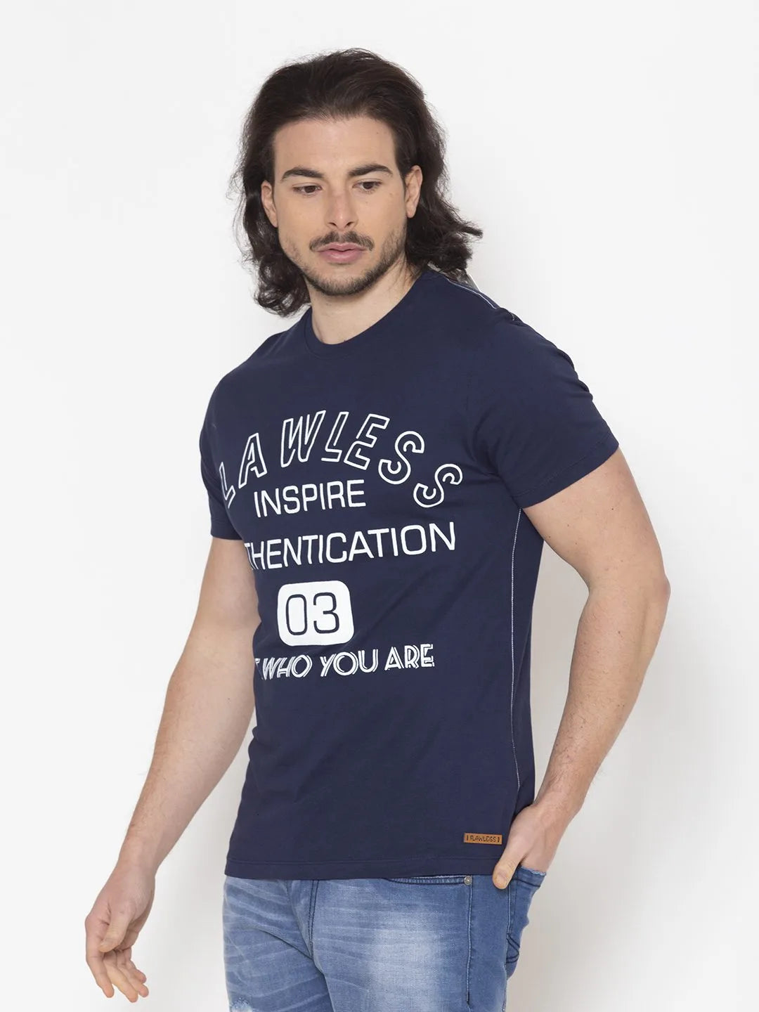 Flawless Men's Authentication Cotton T-shirt Being Flawless