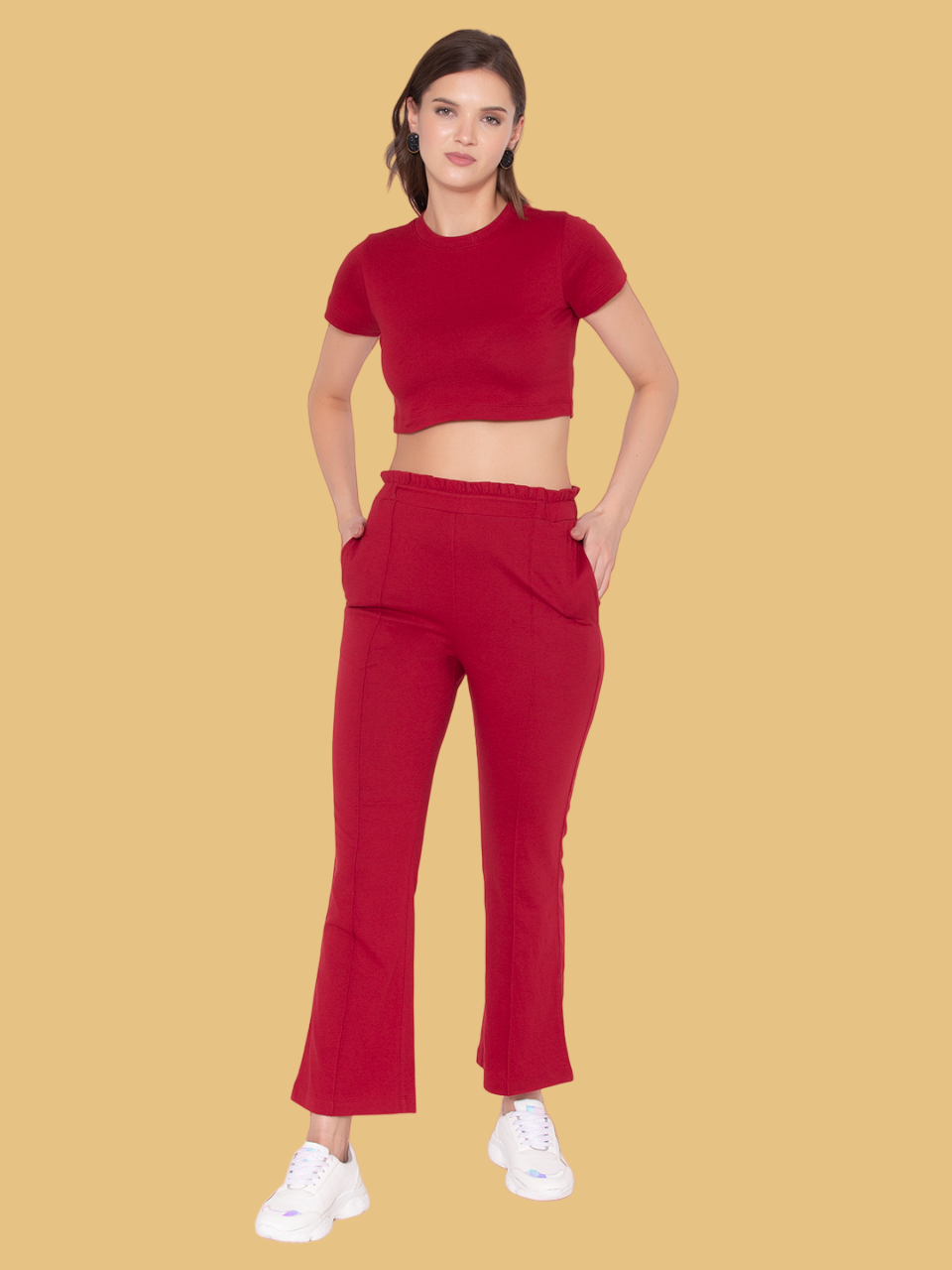 Flawless Women Maroon Top & Pant Co-Ord | CALLA Being Flawless