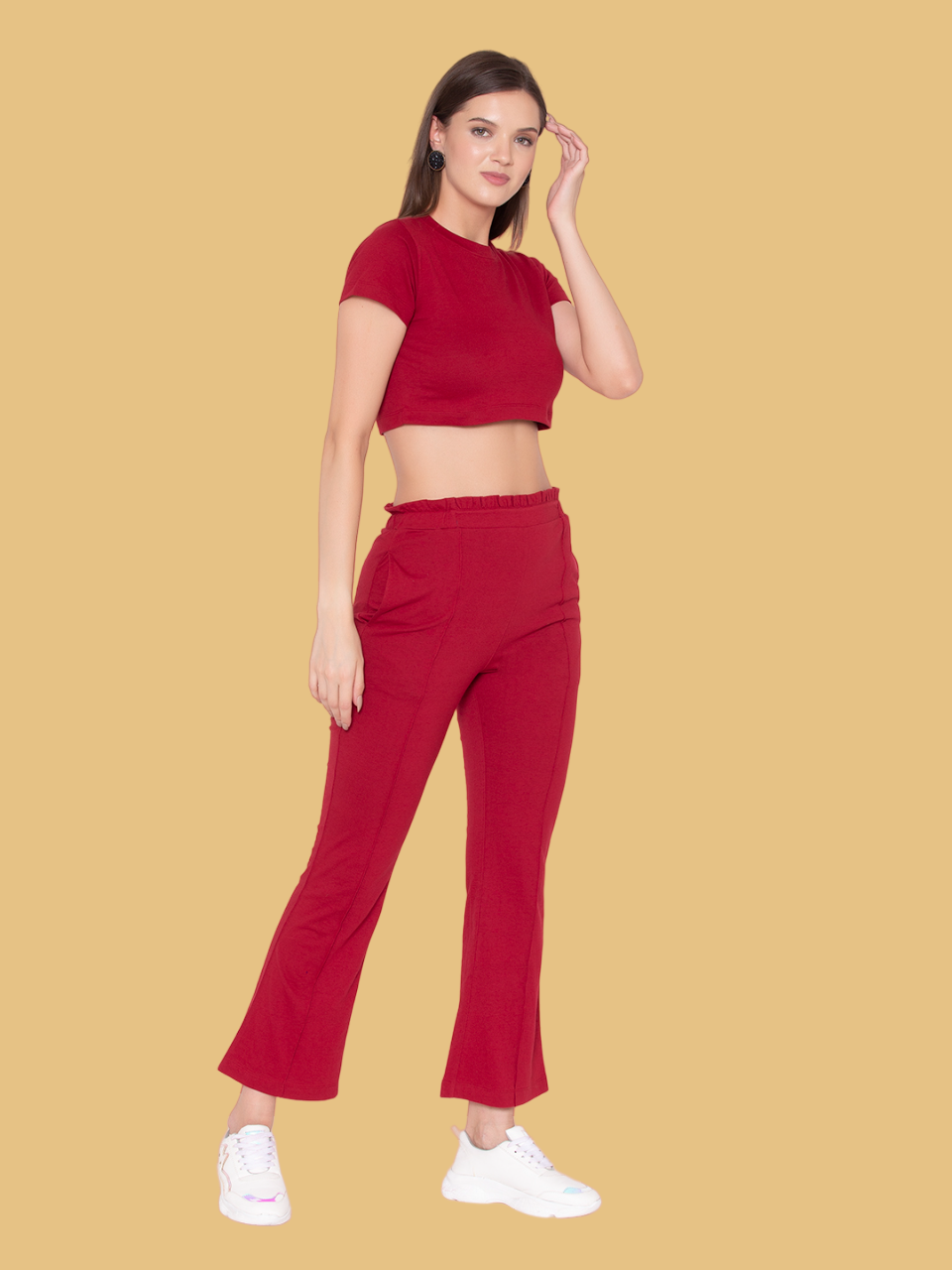 Flawless Women Maroon Top & Pant Co-Ord | CALLA Being Flawless