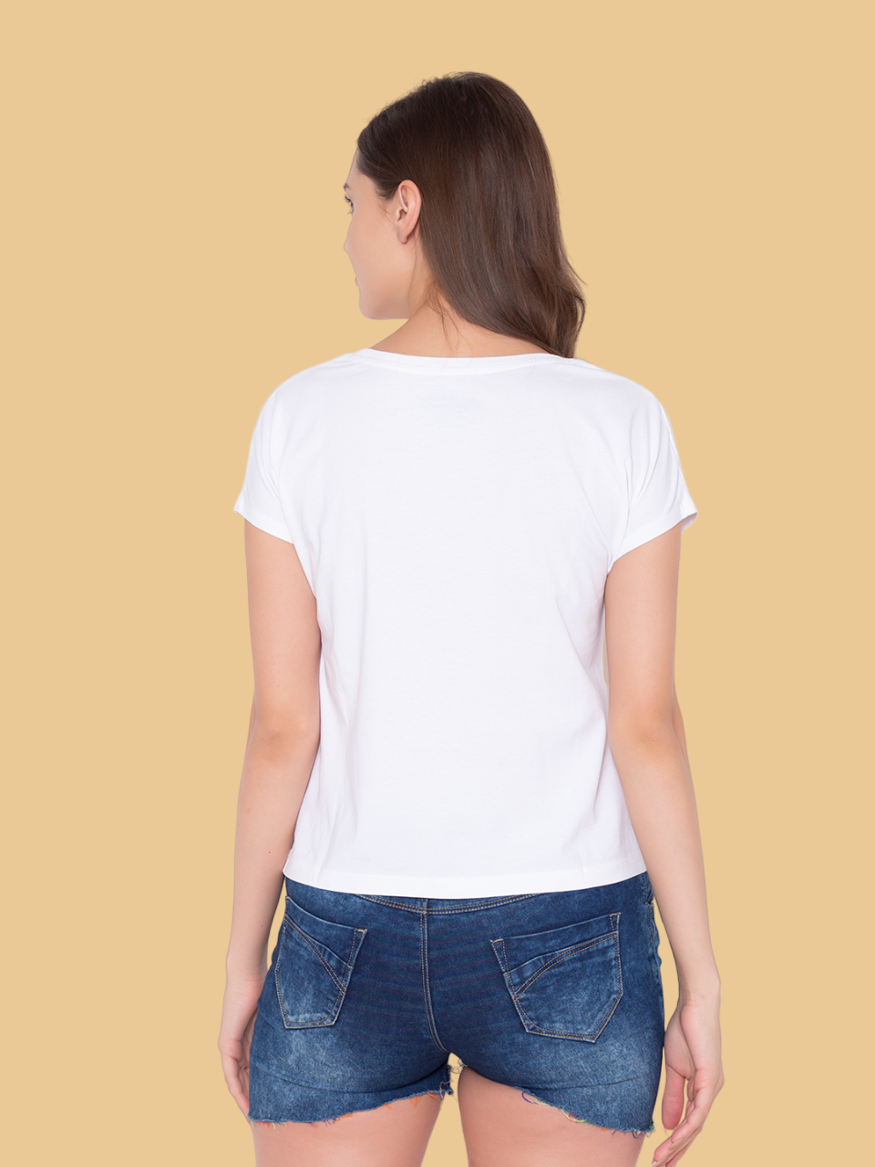Flawless Women's 100% Cotton T-Shirt in Classic White Being Flawless