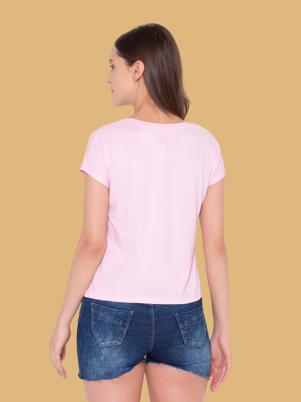 Flawless Women Pink Face Printed T-Shirt Being Flawless