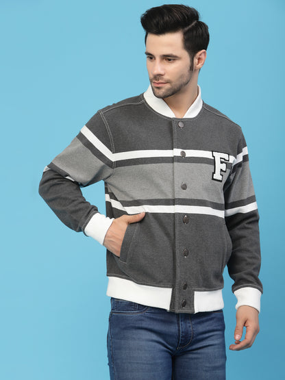 Flawless Men Multi-Color Cotton Bomber Jacket Being Flawless
