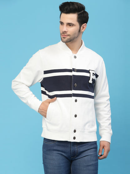 Flawless Men Multi-Color Cotton Bomber Jacket Being Flawless