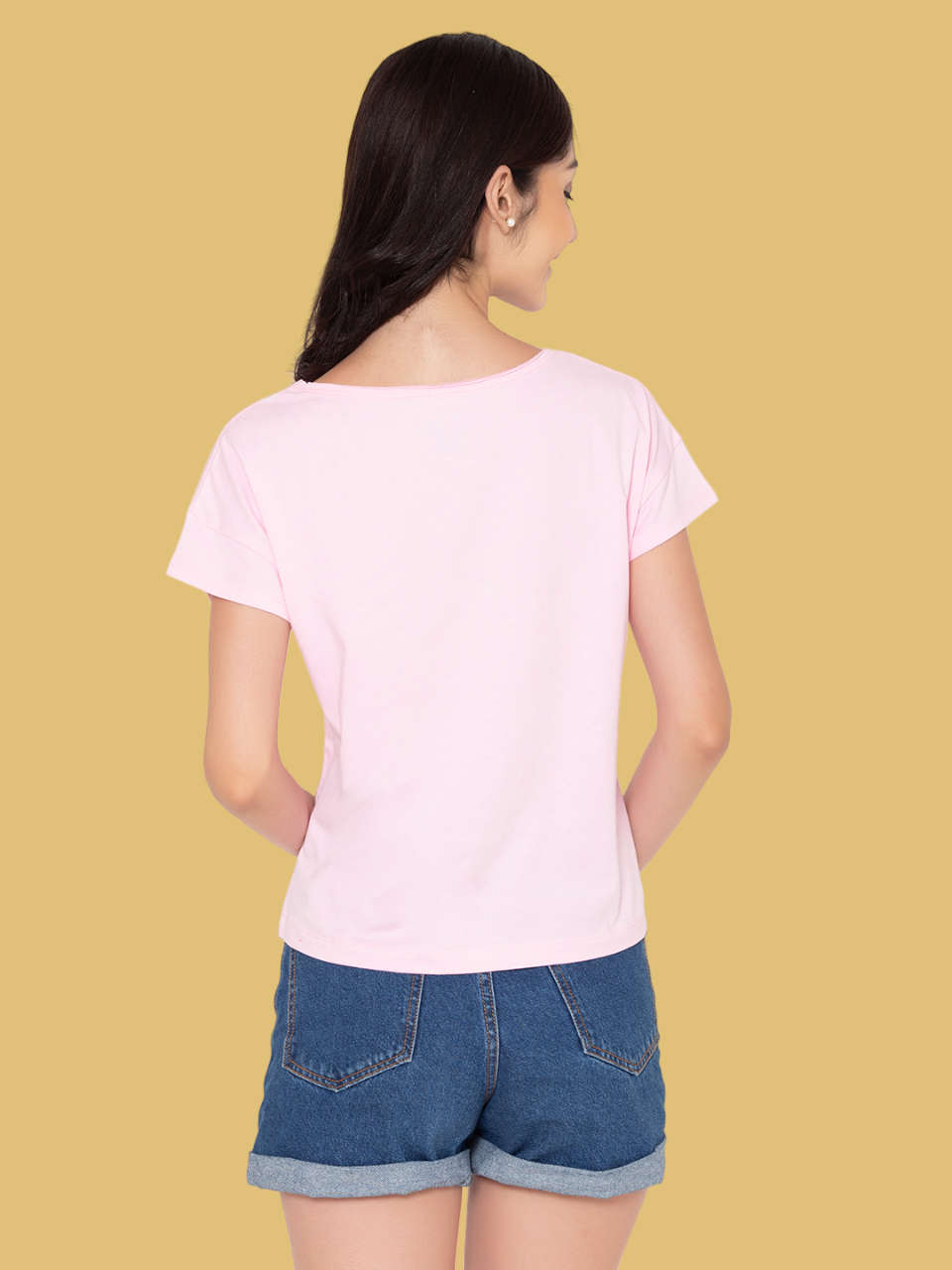 Flawless Women Pink Embellished Cotton Top Being Flawless