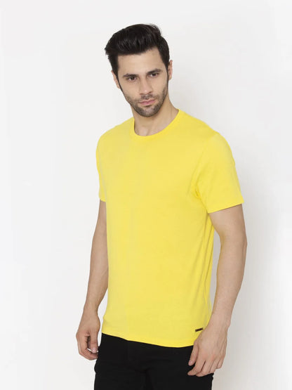 Flawless Men's Basic Yellow T-shirt Bright | MONDEY Being Flawless