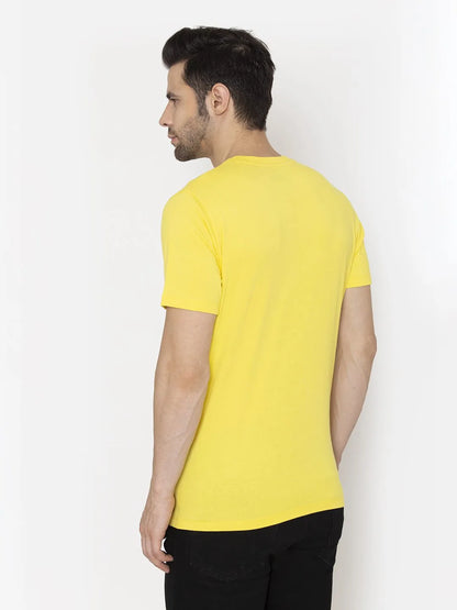 Flawless Men's Basic Yellow T-shirt Bright | MONDEY